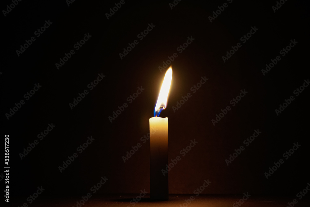 candle in fire