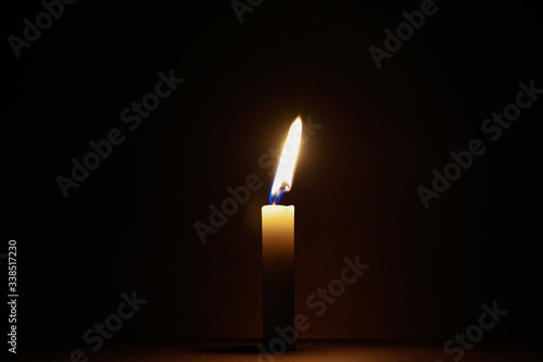 candle in fire