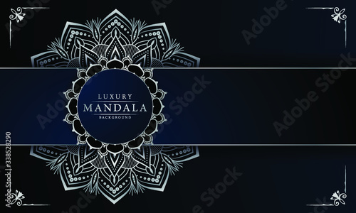 vector illustration of an abstract background with mandala pattern