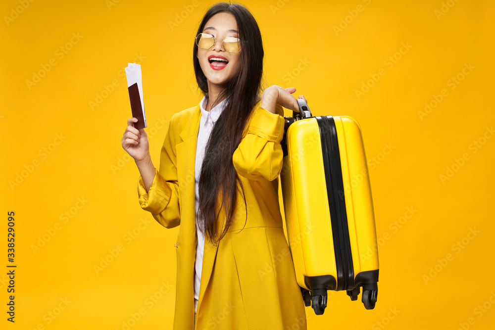 young woman with shopping bags in mall