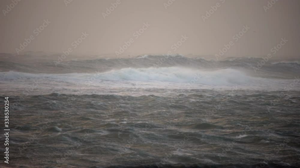 Stormy turbulent ocean overcast sky Iceland.mov Stormy turbulent ocean overcast sky Iceland.mov