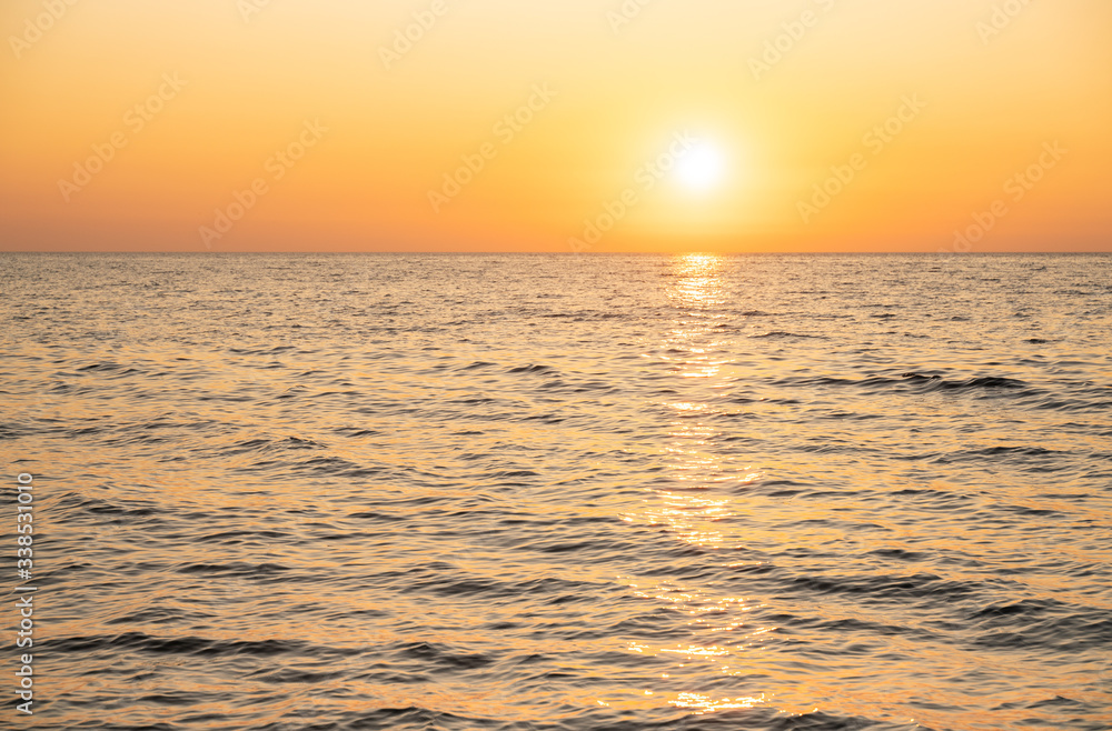 Fototapeta premium background of the sunset sea