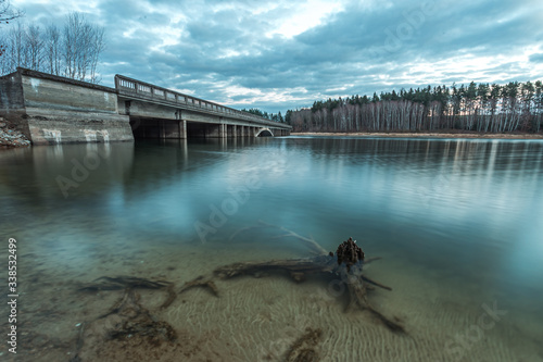 Photo of historical building of undone Hitler's bridge called Borovsky most photo