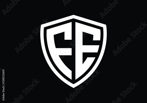 Initial Monogram Letter FE Logo Design Vector Template. FE Letter Logo Design