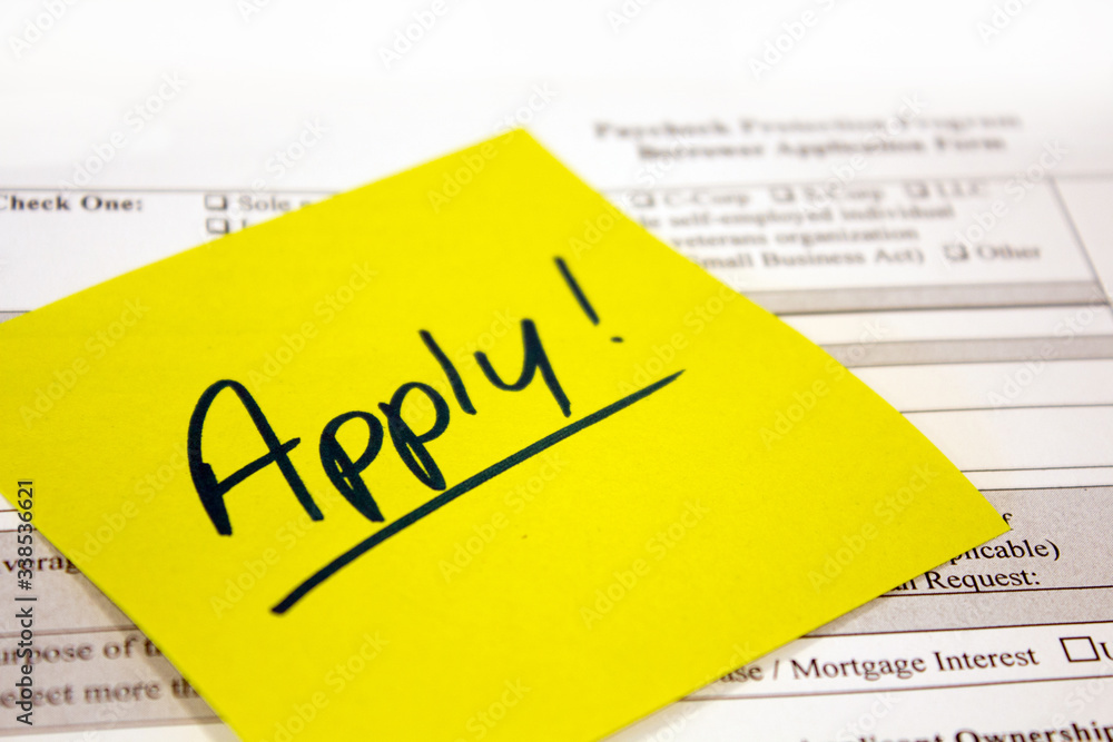 Paycheck Protection Program Application and Reminder Note Paycheck Protection Program Application and Reminder Note