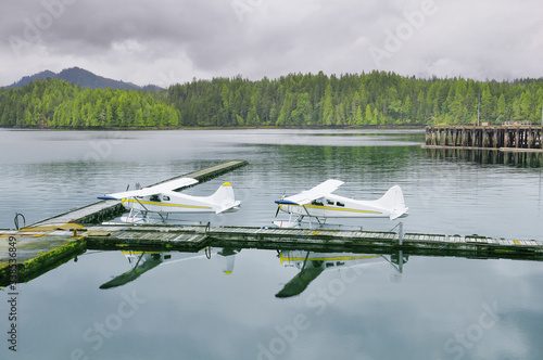 View of the seaplane air port in Prince Rupert. British Columbia. Canada. photo