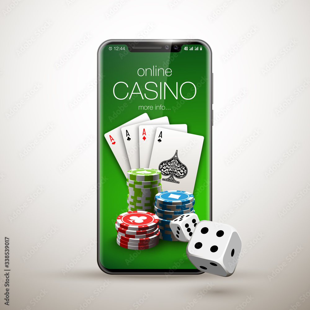 Premium Vector  Casino online, luxury gambling game with playing cards