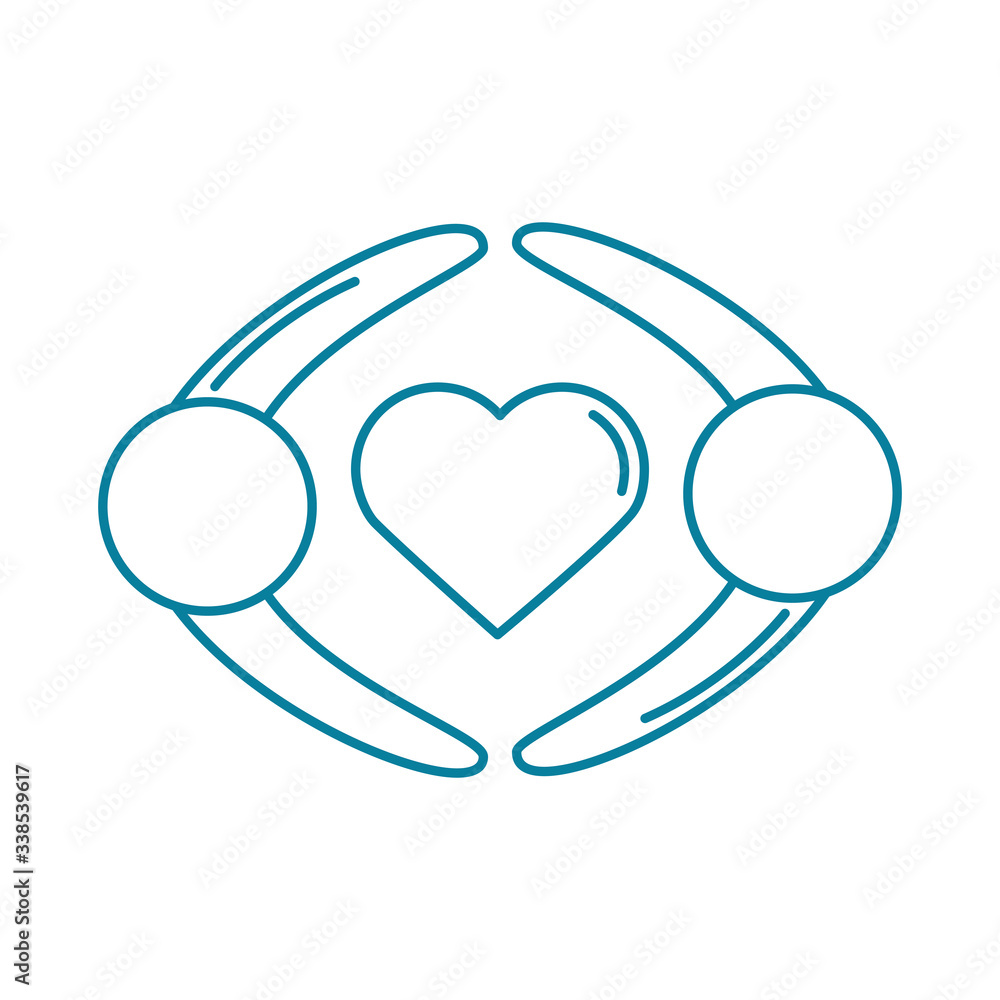 happy friendship day celebration two person heart love feeling line style icon happy friendship day celebration two person heart love feeling line style icon