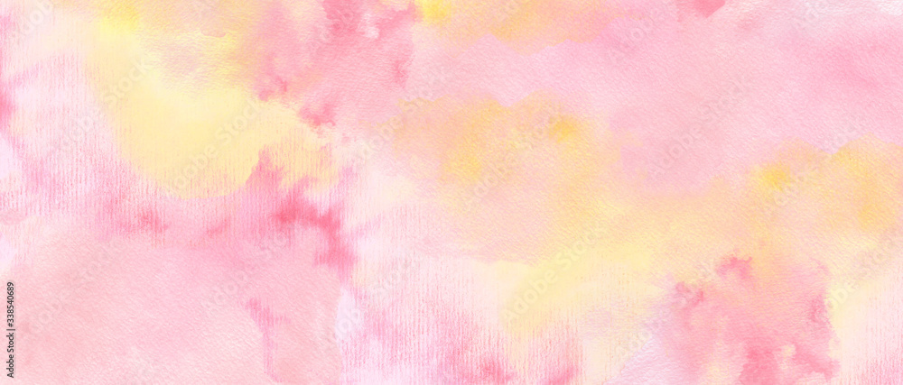 Abstract multicolor watercolor gradient paint  texture background.