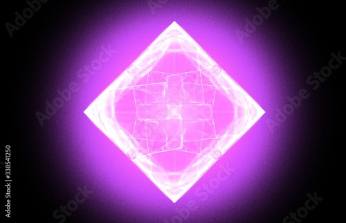 Abstract pink neon glow pattern for decoration design.
