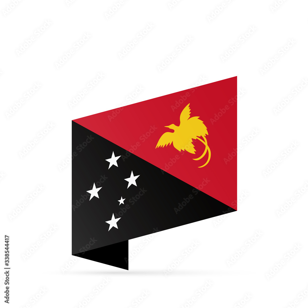 Papua New Guinea flag state symbol isolated on background national banner. Greeting card National Independence Day Independent State of Papua New Guinea.Illustration banner realistic state flag of PNG Papua New Guinea flag state symbol isolated on background national banner. Greeting card National Independence Day Independent State of Papua New Guinea.Illustration banner realistic state flag of PNG