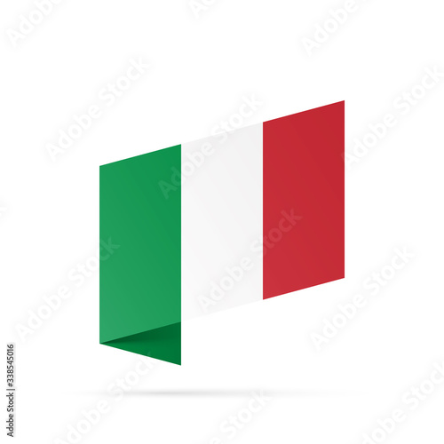 Free Download Italy flag state symbol isolated on background national banner. Greeting card National Independence Day of the Italian Republic. Illustration banner with realistic state flag. - GFXLoad