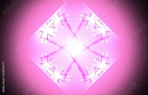 Abstract pink neon glow pattern for decoration design.