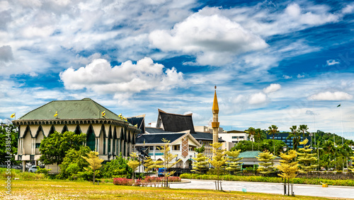 Architecture of downtown Bandar Seri Begawan, the capital of Brunei Darussalam