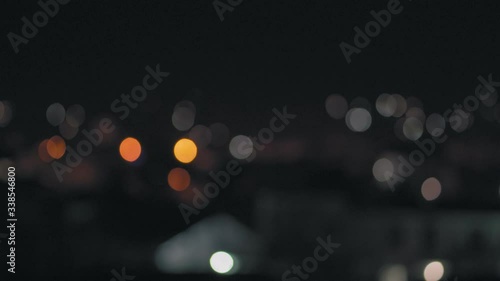 Nice blur lights of the night city