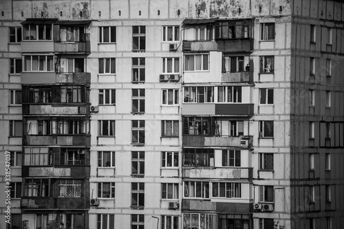 Bild auf Leinwand Moskau Plattenbau