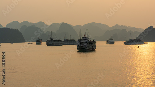 boats in halong bay