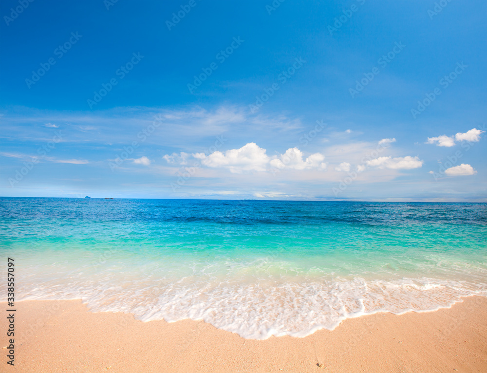 Fototapeta premium beautiful beach and tropical sea