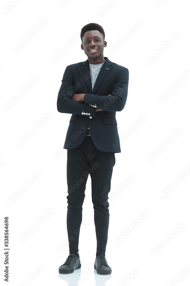 portrait of a confident young businessman. isolated on white portrait of a confident young businessman. isolated on white