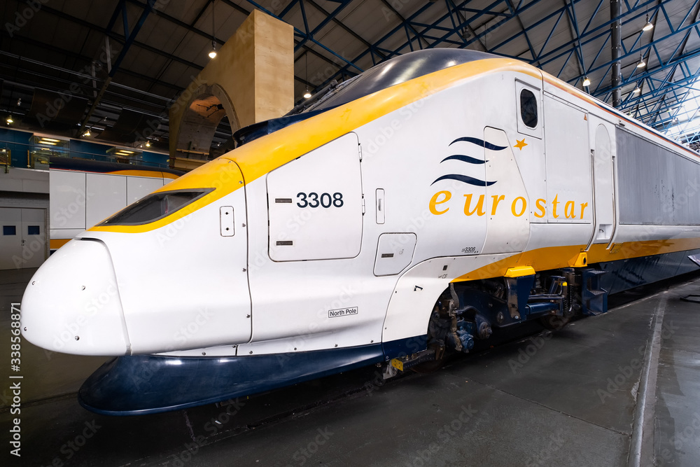 Eurostar Class 373 trains at the National Railway Museum in York Photos |  Adobe Stock
