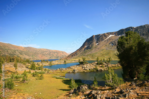 Sunny view of the Lee Vining Creek