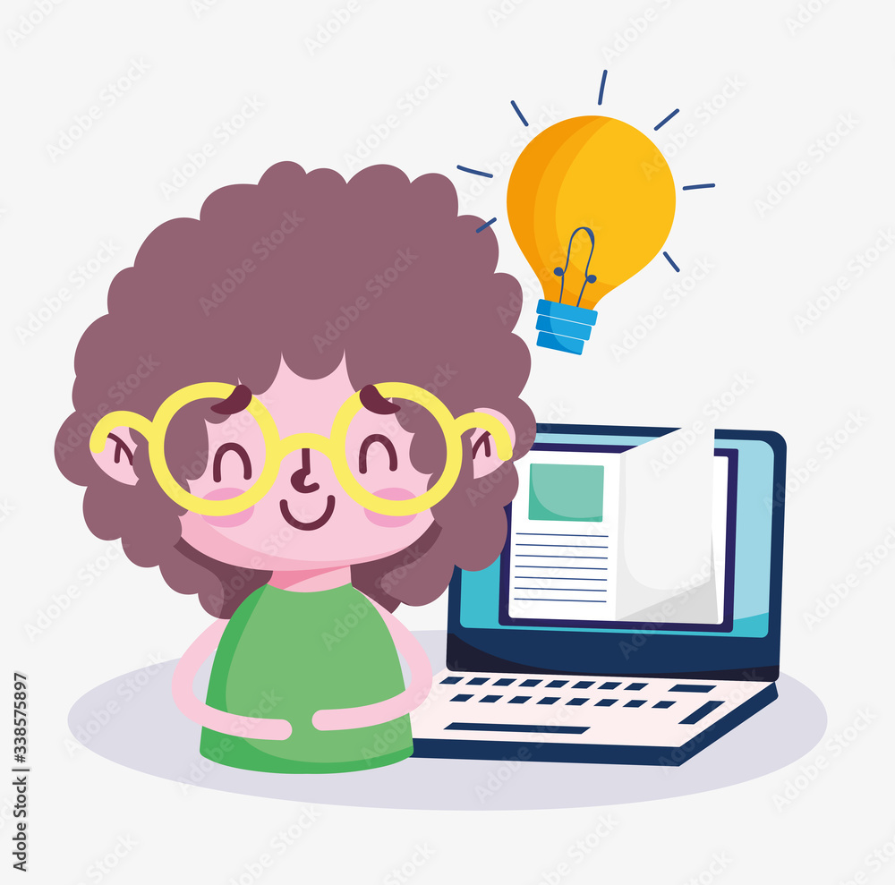 education online, student boy learning laptop ebook creativity education online, student boy learning laptop ebook creativity