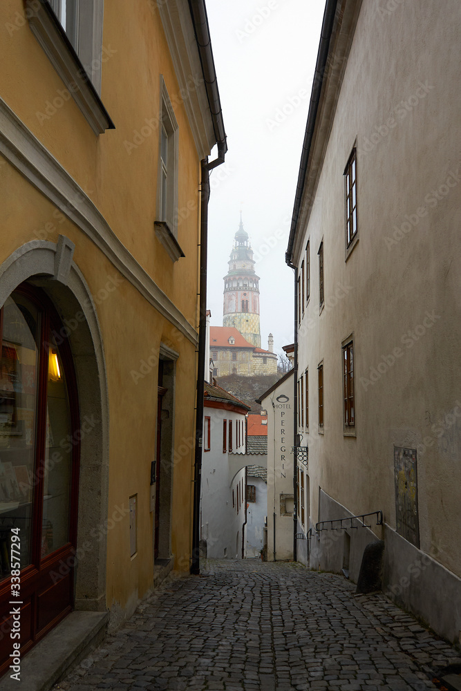 Fototapeta premium empty streets of the Czech Republic during the covid-19 coronavirus pandemic
