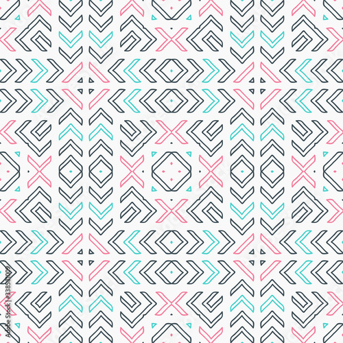Seamless pattern with hipster arrows tiles