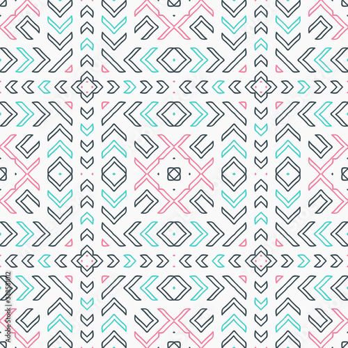 Seamless pattern with hipster arrows tiles