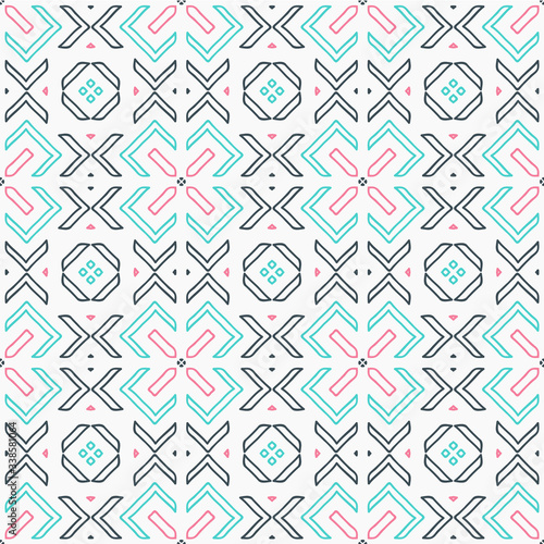 Seamless pattern with hipster arrows tiles