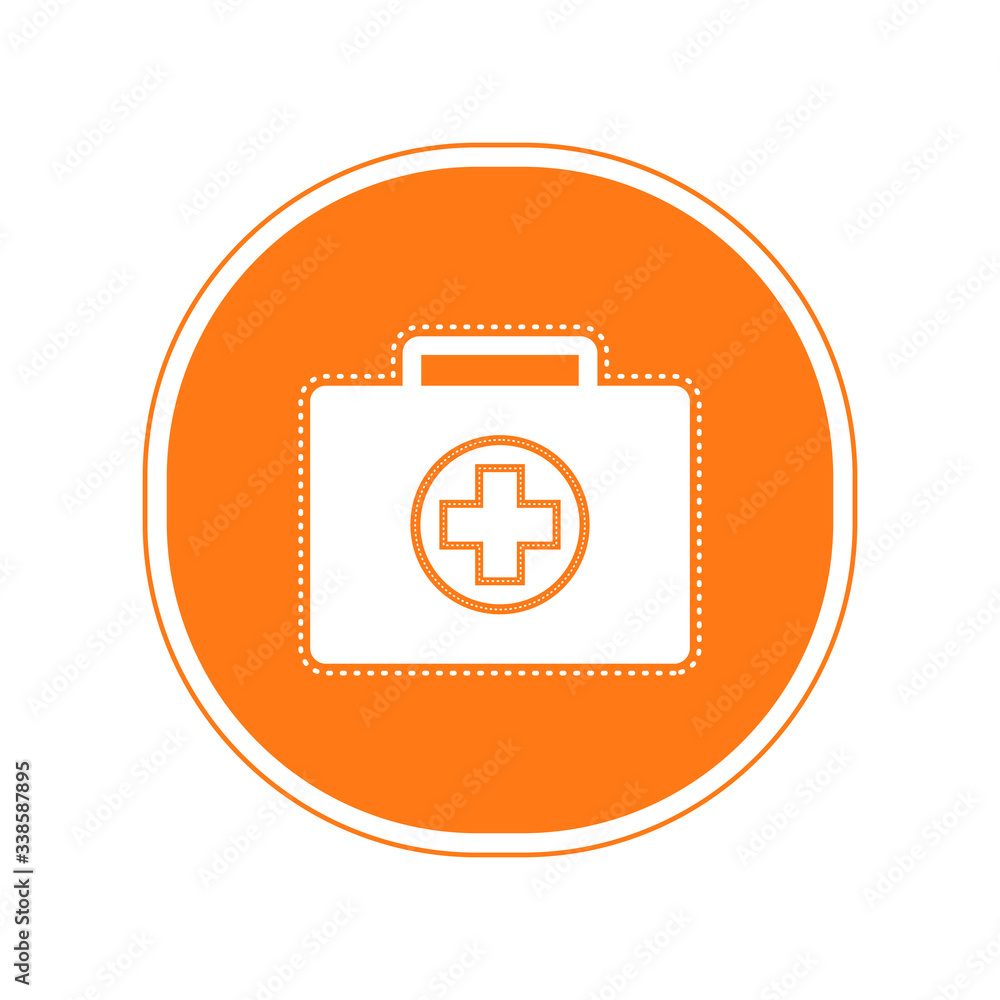 Sticker of a medical briefcase Sticker of a medical briefcase