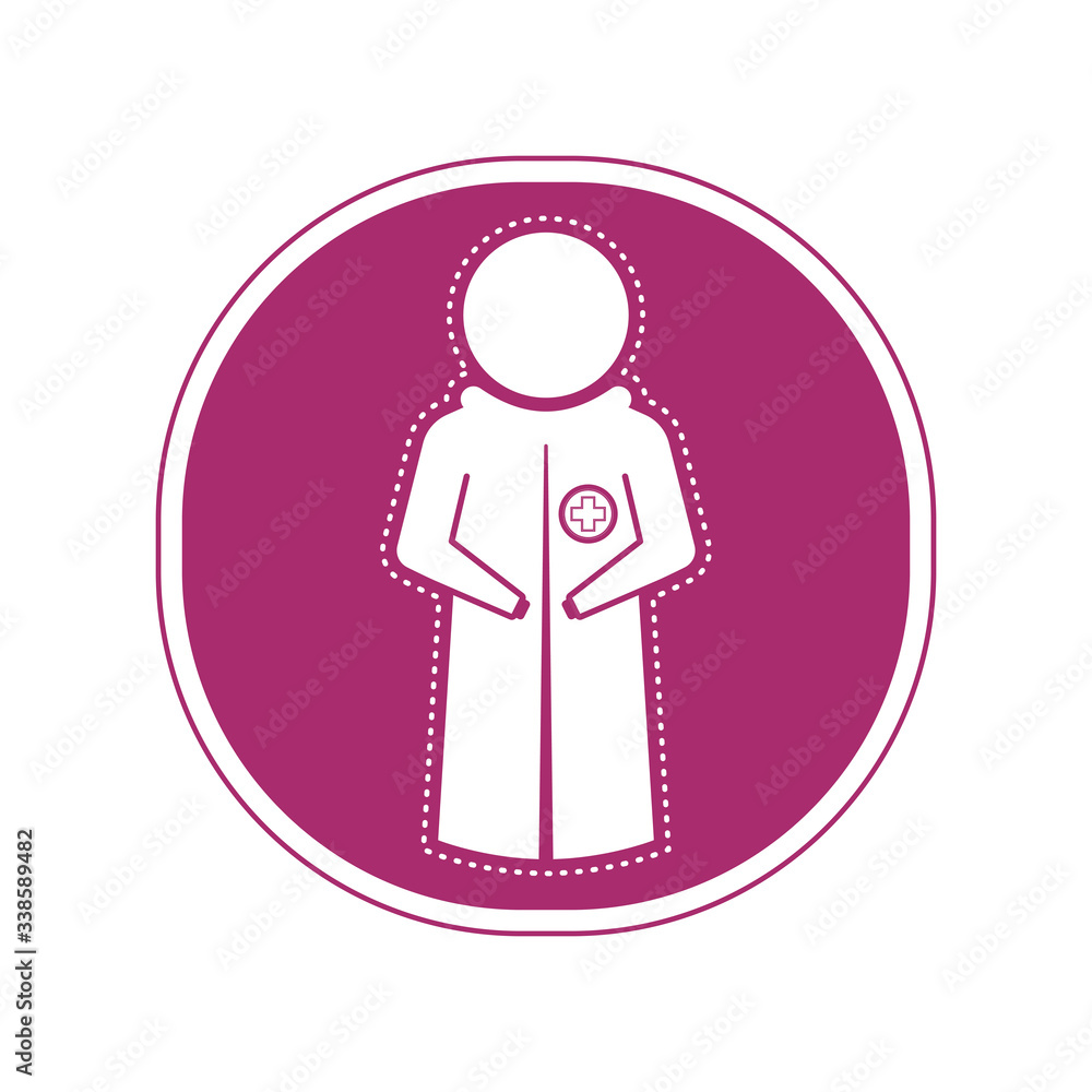 Sticker of a doctor icon Sticker of a doctor icon