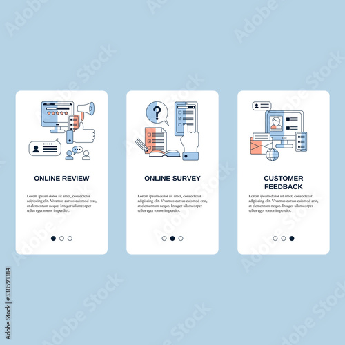 Online review, Online survey and Customer feedback