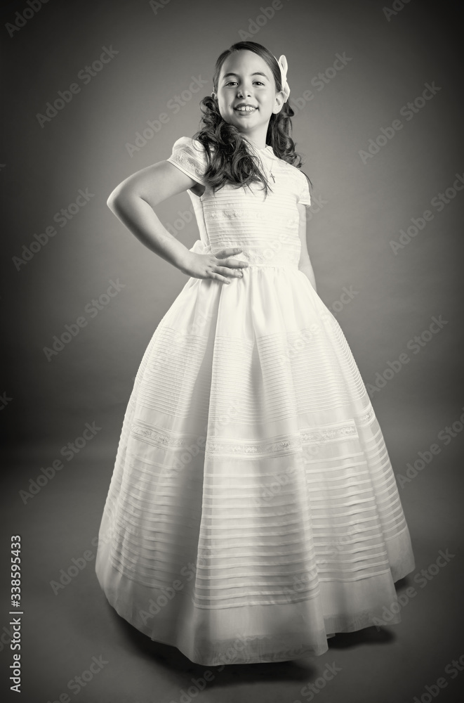 Gorgeous young girl dressed in white Gorgeous young girl dressed in white
