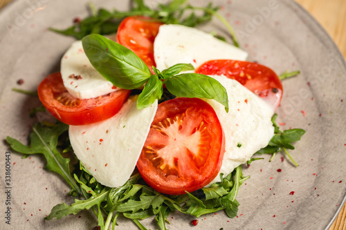 Caprese salad tomatoes mozzarella Basil