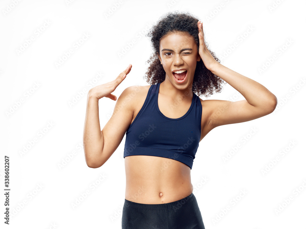 Athletic woman lifestyle and workout motivation Athletic woman lifestyle and workout motivation