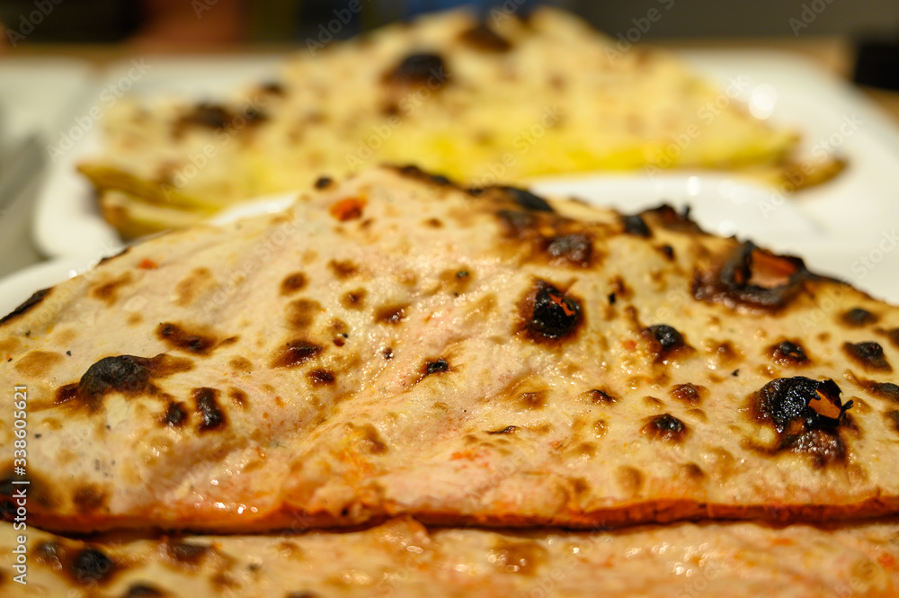 Freshly made Indian naan bread Freshly made Indian naan bread