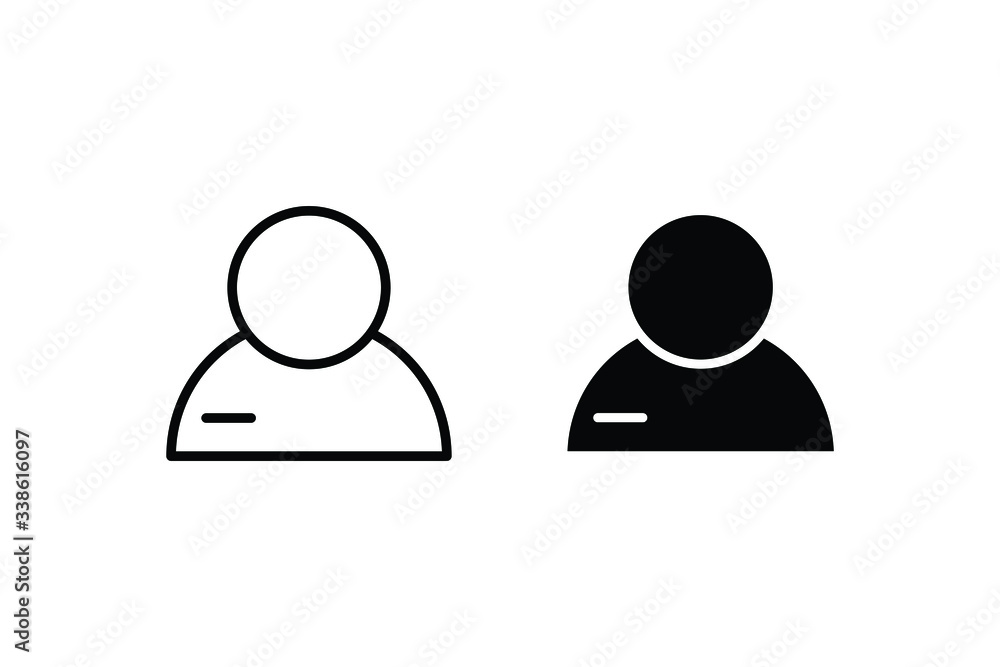 Profile avatar icons, user icon. Profile avatar icons, user icon.