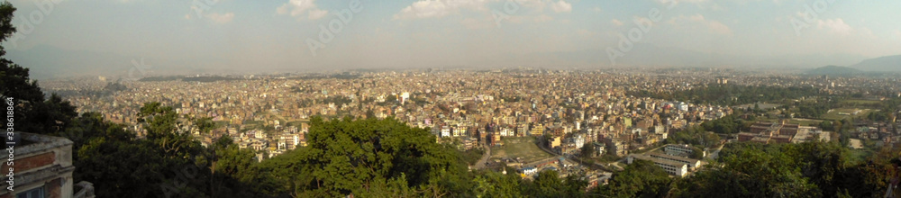 Panoramic view of Kathmandu