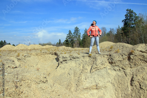 portrait of a sports woman in nature