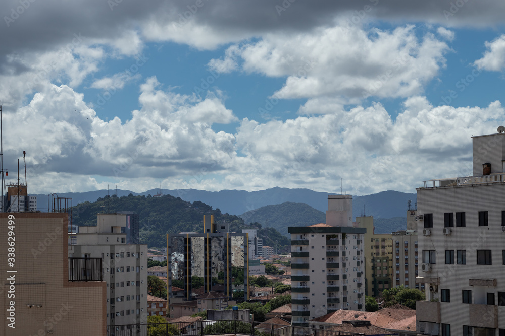 clouds over the city