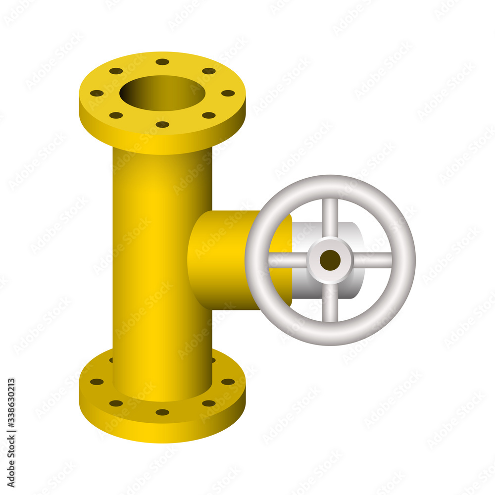 Obraz premium pipe valve icon