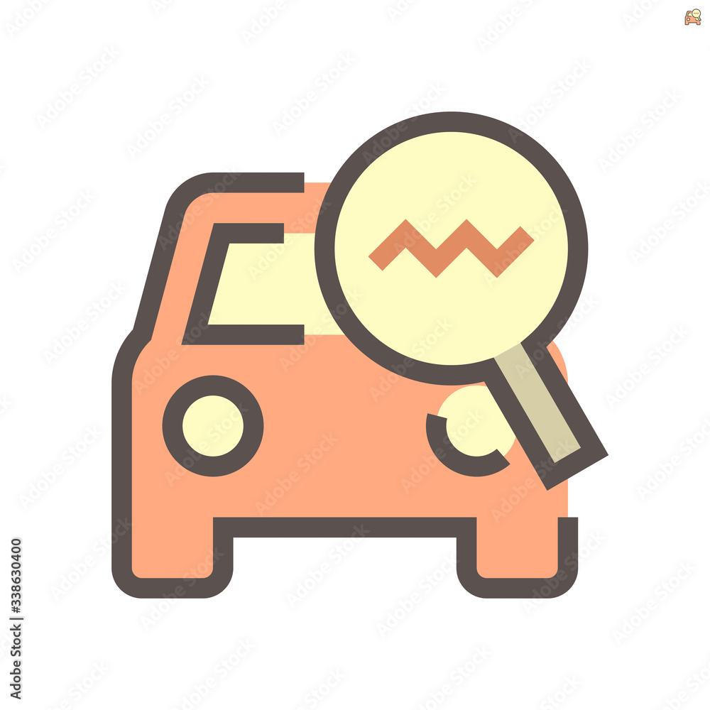 Used car vector icon design, 48X48 pixel perfect and editable stroke. Used car vector icon design, 48X48 pixel perfect and editable stroke.