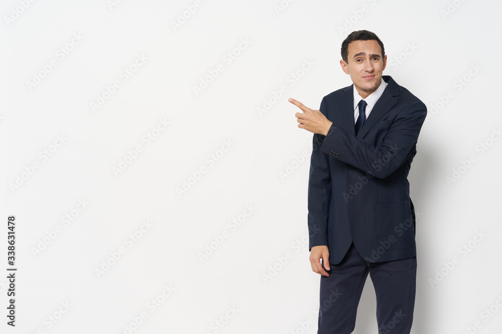 businessman holding a blank board businessman holding a blank board