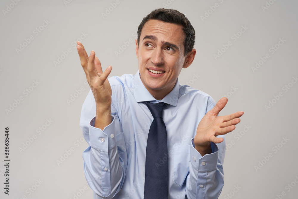 Fototapeta premium young man showing thumbs up