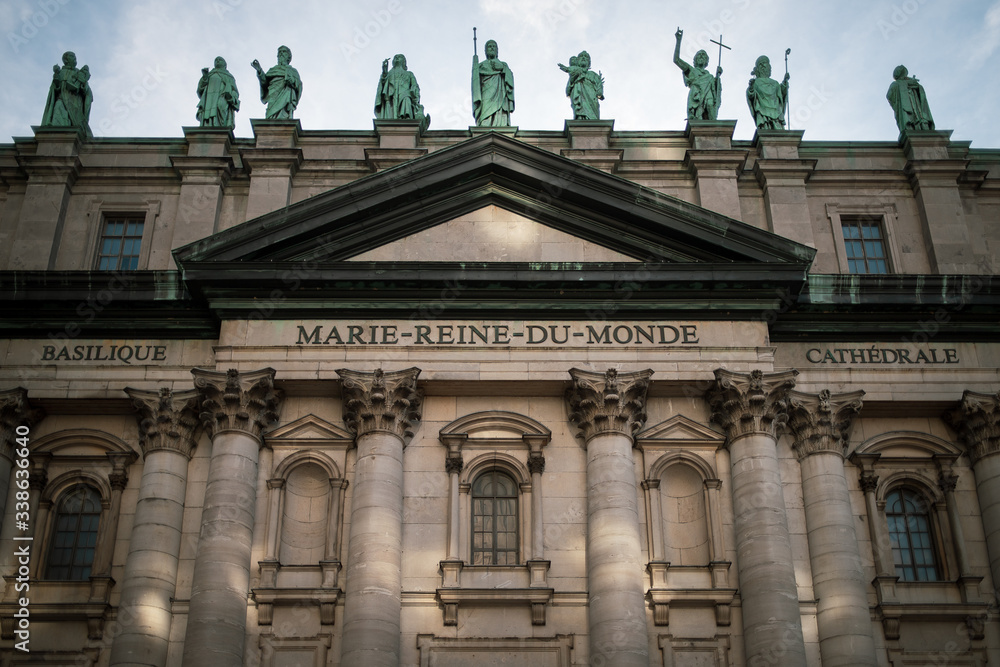 Marie-Reine-du-Monde Cathedral in Montreal, QC, Canada