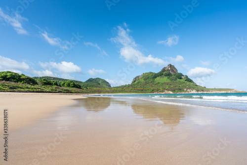 Beautiful view of Baia do Sueste at Fernando de Noronha Marine National Park, a Unesco World Heritage site, Pernambuco, Brazil photo