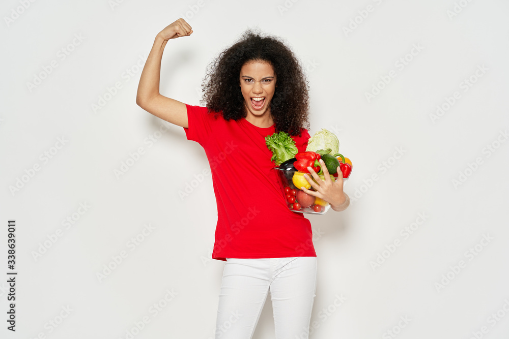 cheerful woman lifestyle studio model cheerful woman lifestyle studio model