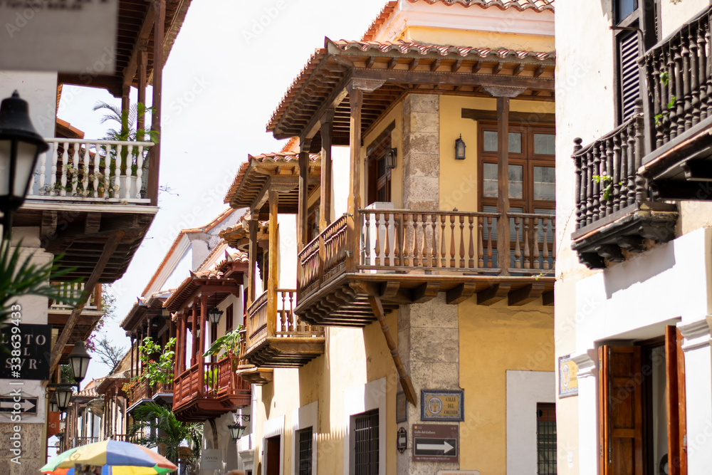 Balcón de Ciudad amurallada Cartagena de Indias