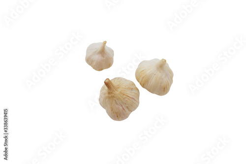 garlic isolated on white background